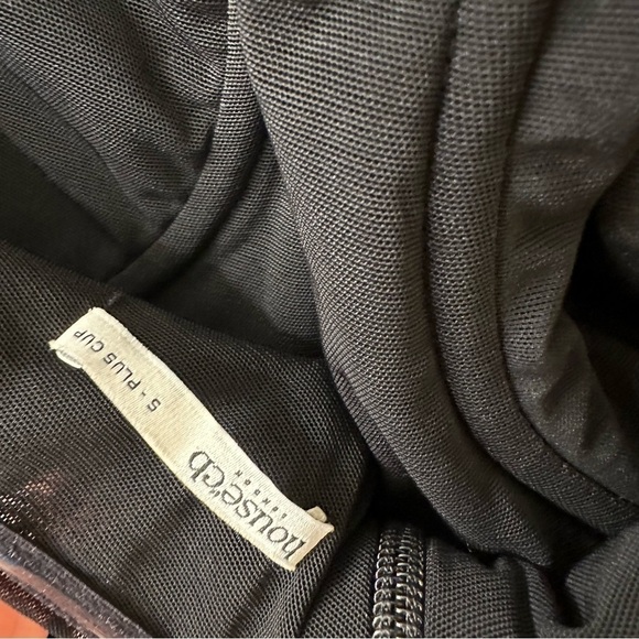 House of CB Sofia Ruched Maxi Dress in black size S - Picture 9 of 9